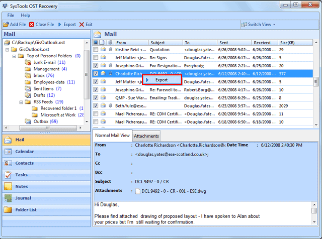 Convert OST to PST Freeware Utility 4.4